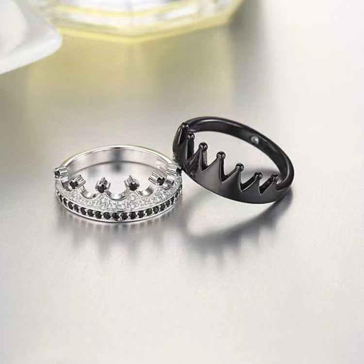 Women's Fashion Two-color Diamond Ring