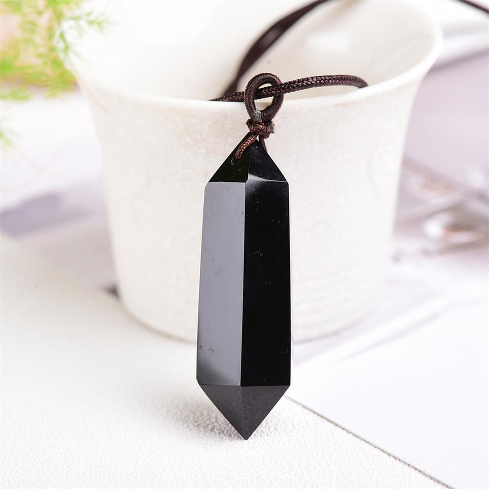 Natural Crystal Hexagonal Pendant