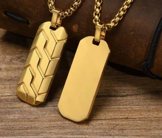 Hexagonal Three-dimensional Bevel Tire Pattern Pendant