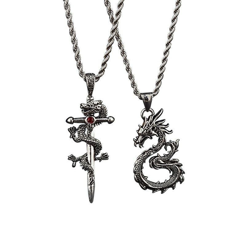 Dragon Sword Pendant Necklace