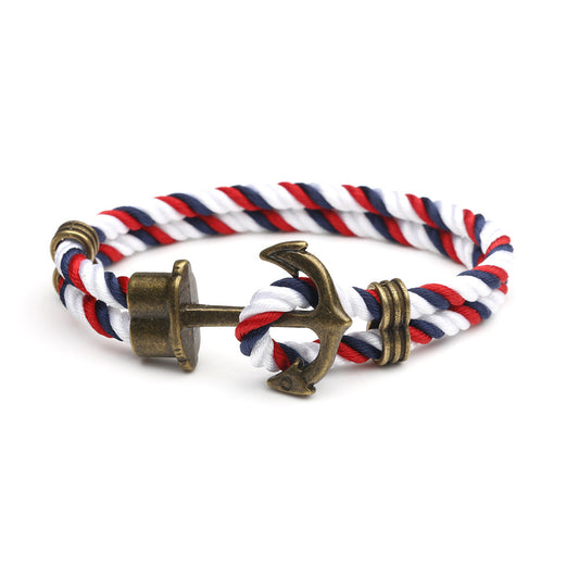 Navy Ship Anchor Handmade Bracelet