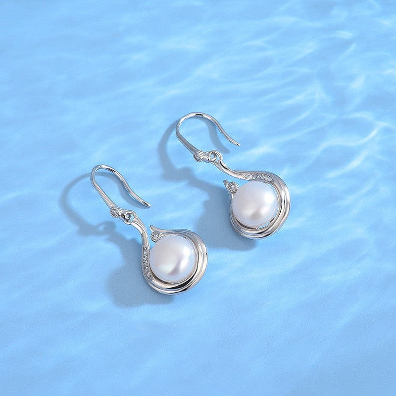 Natural Freshwater Pearl Earring Necklace set