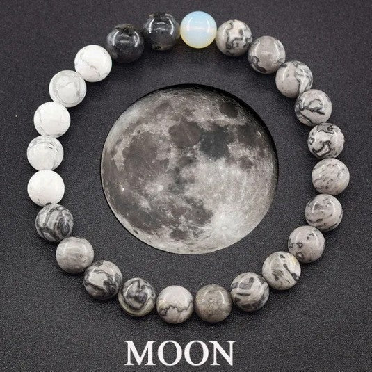 Stone Beads Universe Energy Bracelet Bangle