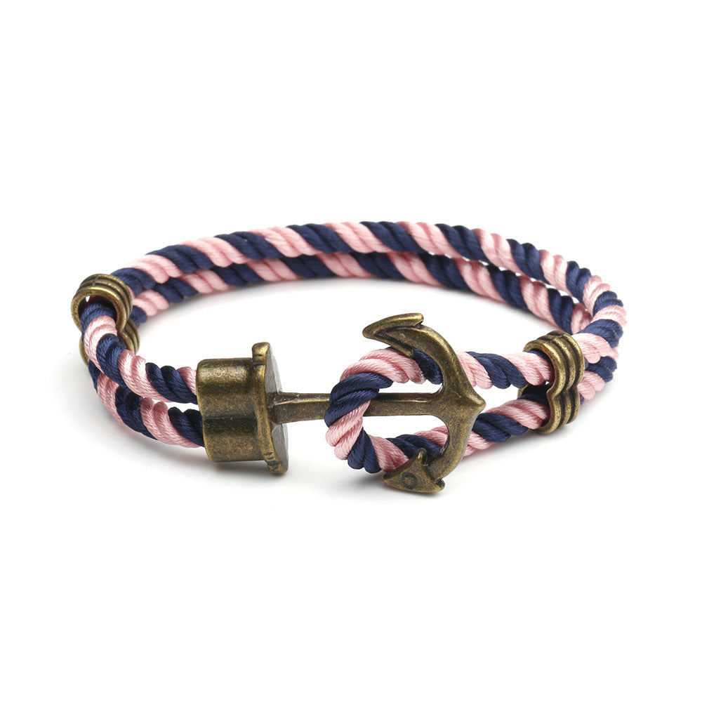 Navy Ship Anchor Handmade Bracelet