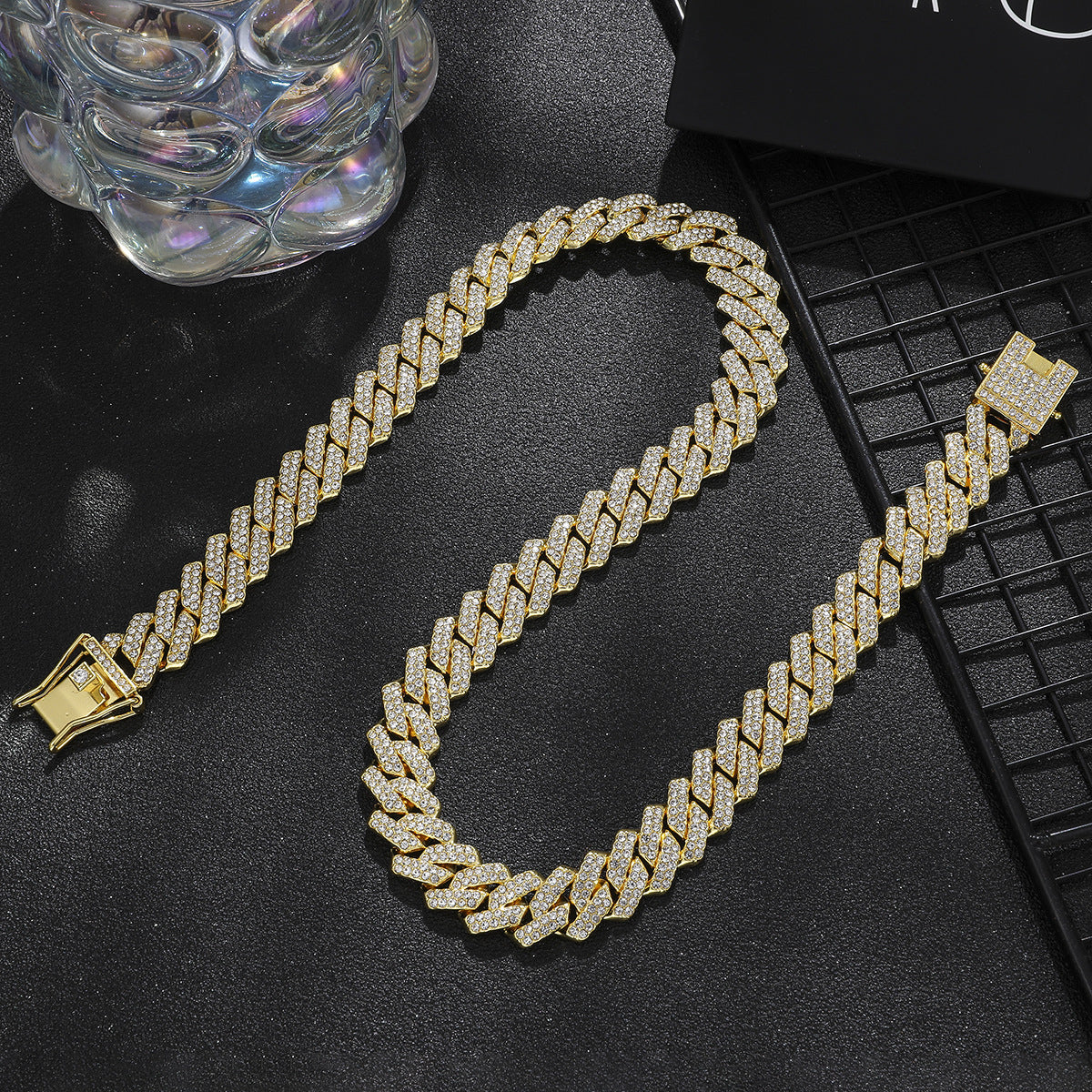 Diamond Men's Hip Hop Style Chunky Necklace