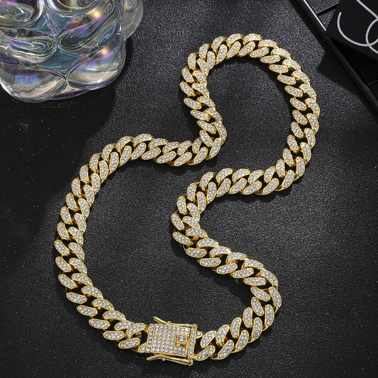 Diamond Men's Hip Hop Style Chunky Necklace