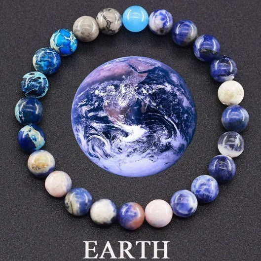 Stone Beads Universe Energy Bracelet Bangle