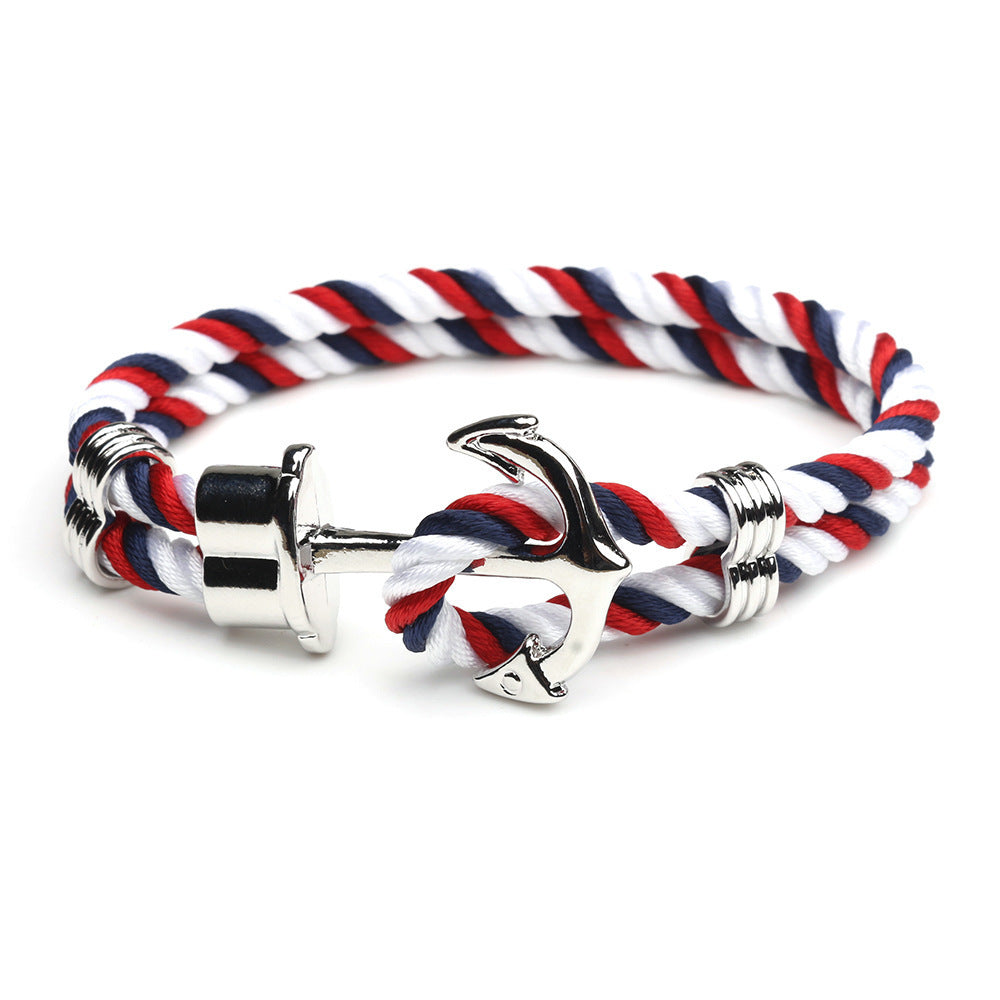 Navy Ship Anchor Handmade Bracelet